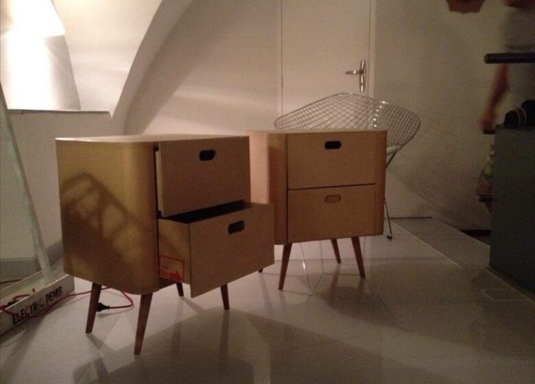 Mobilier en carton / la fabrique – Isabelle AUTENZIO