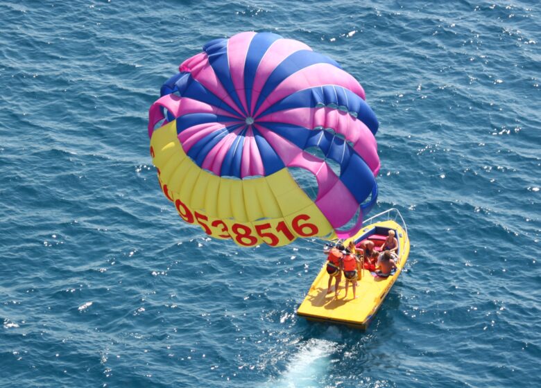 Jeux nautiques : Parachute ascensionnel