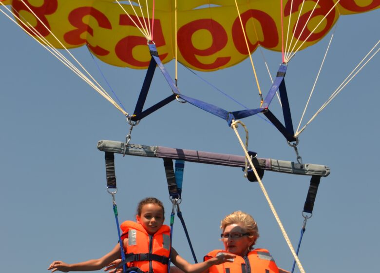 Jeux nautiques : Parachute ascensionnel